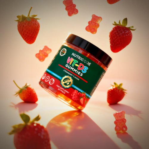 nutricode vitaminai guminukai d3 be pridetinio cukraus