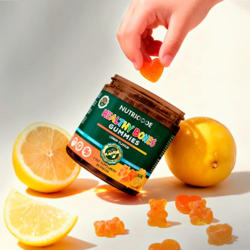 nutricode vitaminai guminukai d sveiki kaulai be pridetinio cukraus